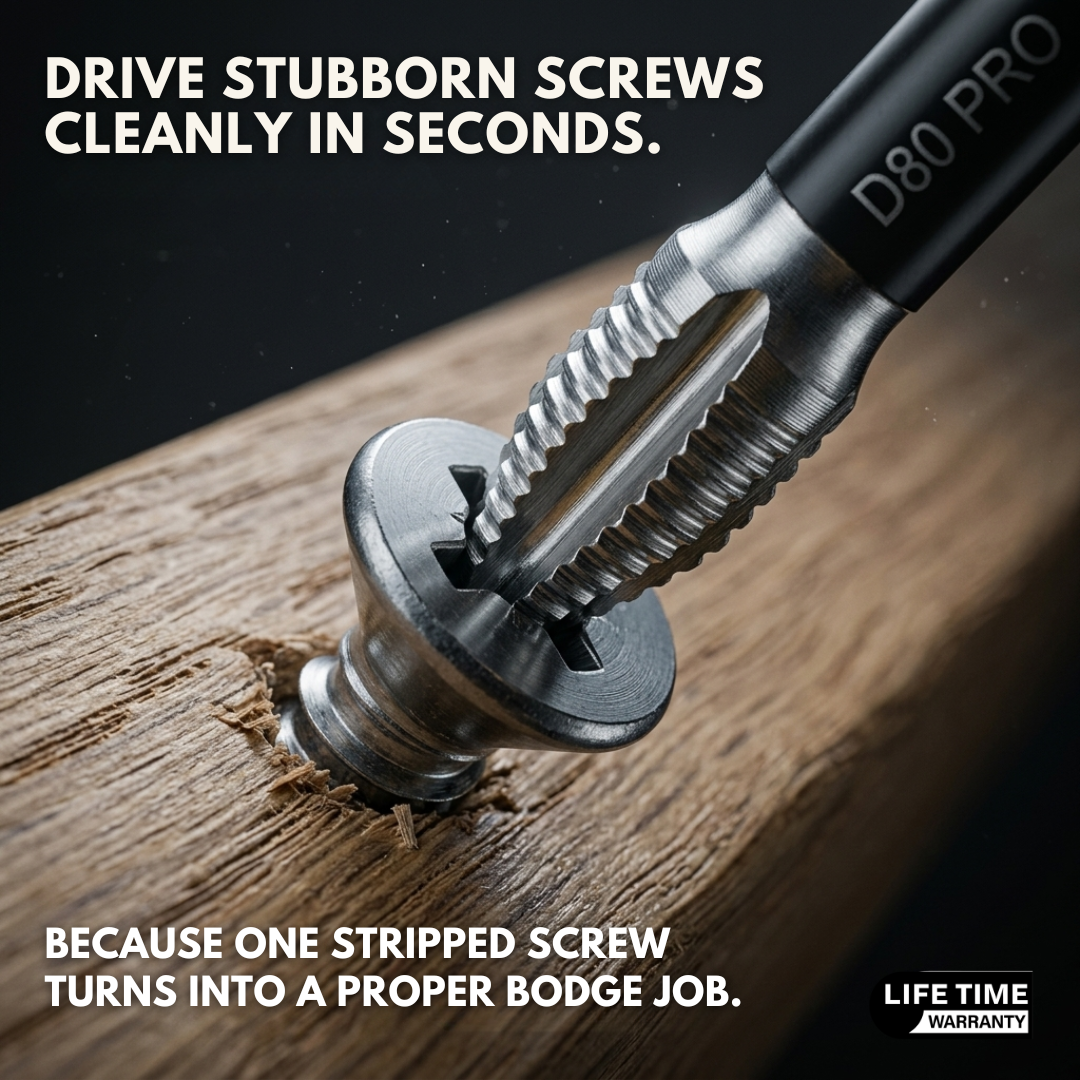 D80 PRO | The Anti-Slip Screwdriver Bit Set