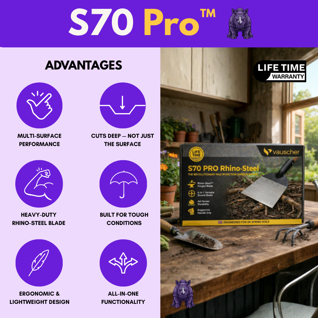 S70 PRO Rhino-Steel | Multifunction Garden Shovel