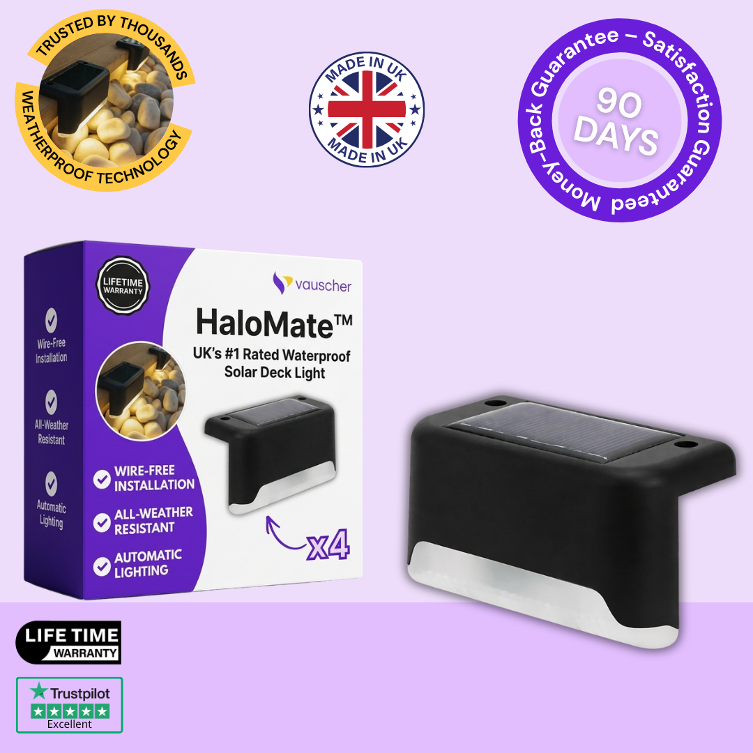 HaloMate™ | UK’s #1 Rated Weatherproof Solar Deck Light