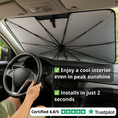 HS90 Pro HeatShield Foldable Sunshade ~ Trusted by thousands in the UK