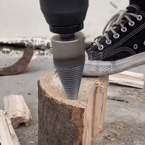 W70 PRO | The PowerCone Wood Splitter for Drill Drivers | Titanium Splitting Cone