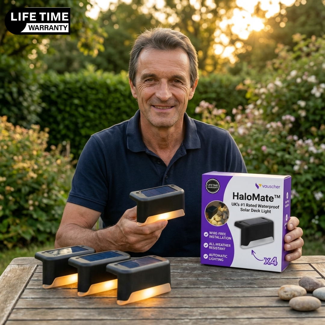 HaloMate™ | UK’s #1 Rated Weatherproof Solar Deck Light