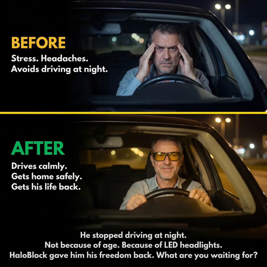 HaloBlock™ | Anti-Glare Night Driving Glasses