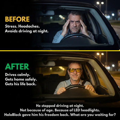 HaloBlock™ | Anti-Glare Night Driving Glasses