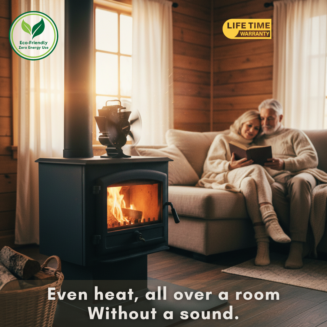 FireMate™ | The Silent, Self-Powered Heat Circulator