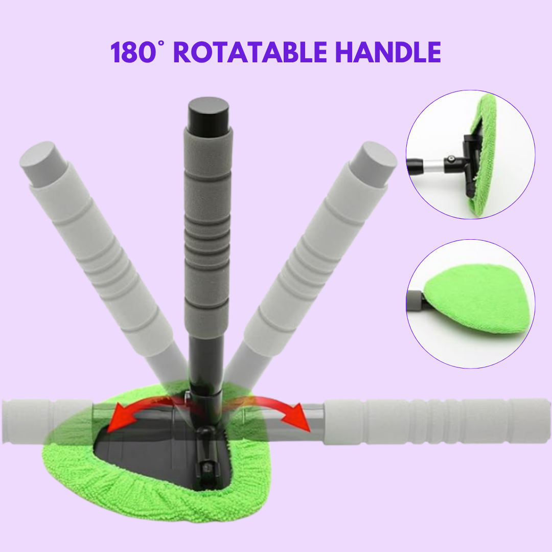 GlassWand™ | The No Effort Tool for Crystal-Clear Windscreens – Ultra Absorbent & Extendable