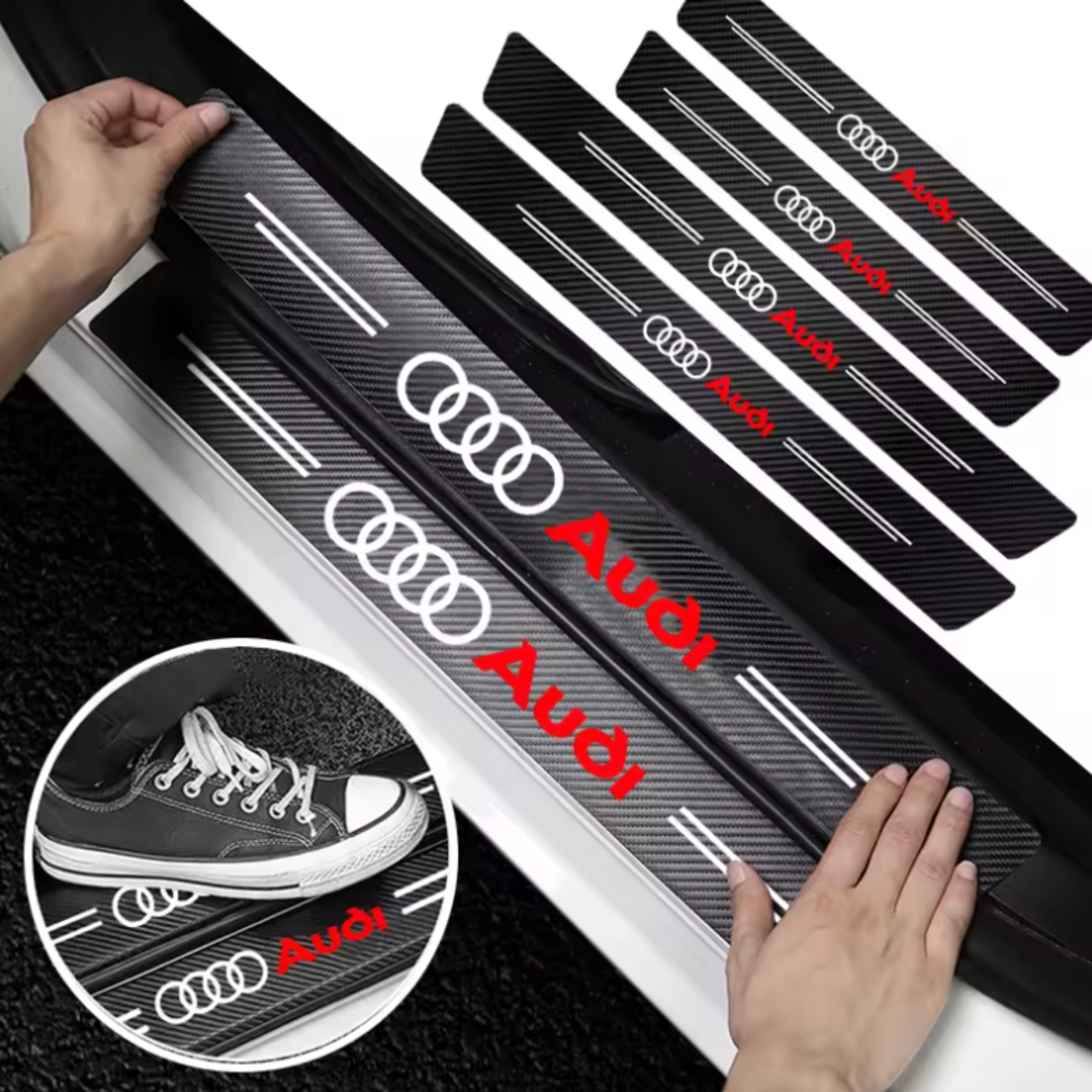 CarbonGrip PRO | Custom door sill protectors + Anti-Porch Pirates Protection