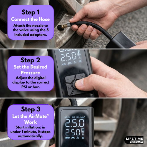 AirMate™ – Smart Wireless Tyre Inflator