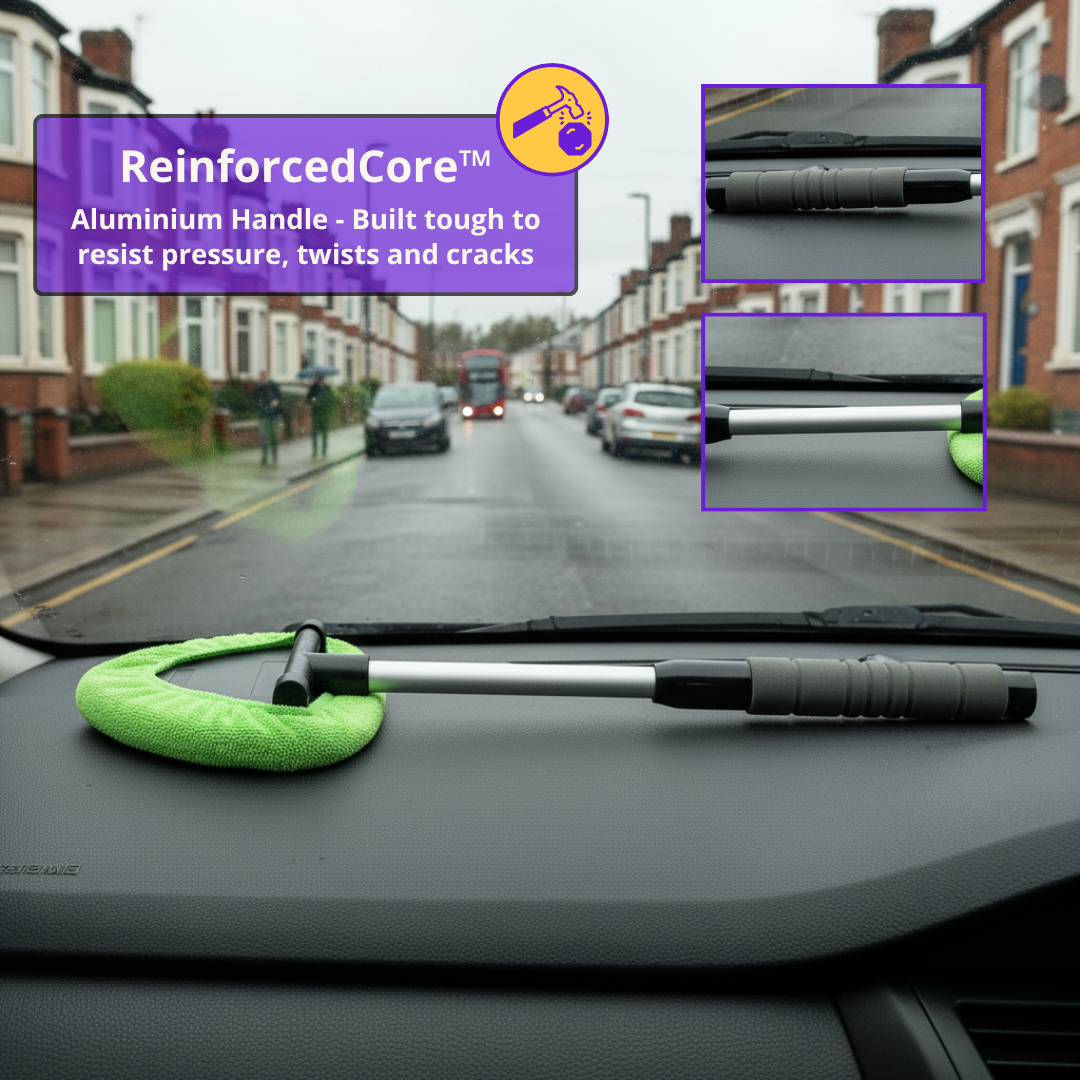 GlassWand™ | The No Effort Tool for Crystal-Clear Windscreens – Ultra Absorbent & Extendable