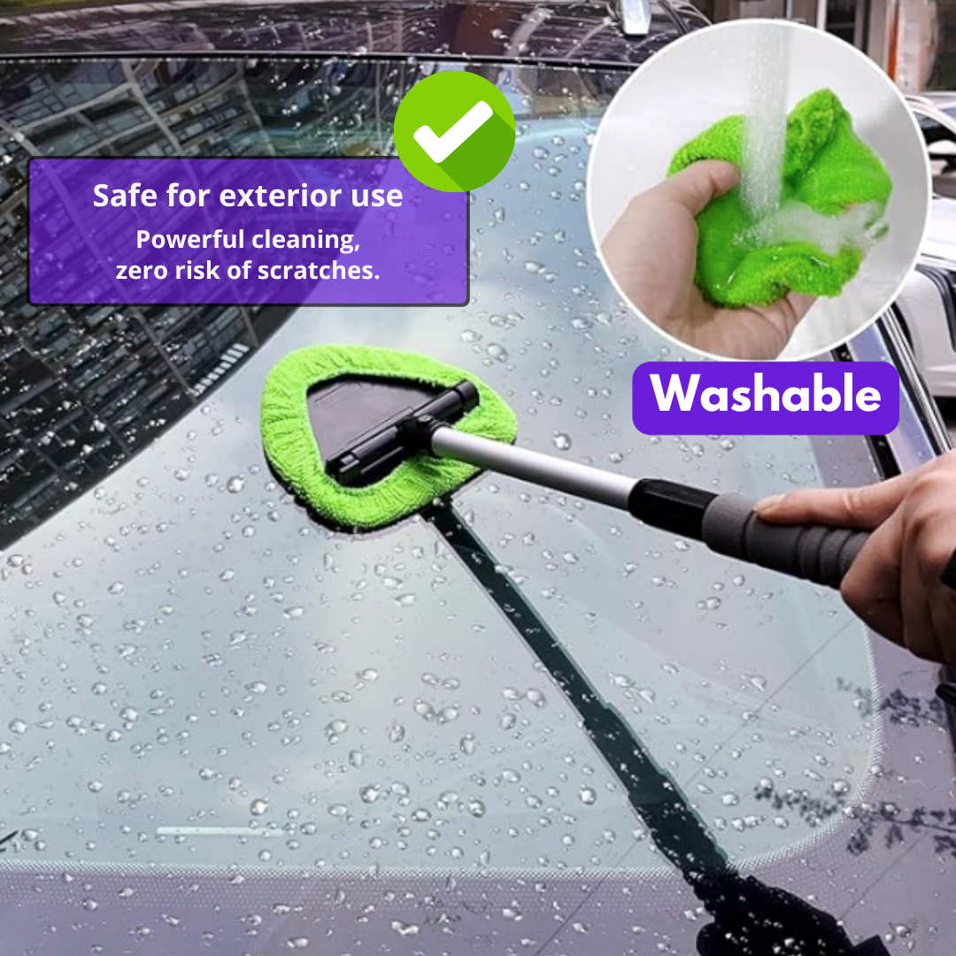 GlassWand™ | The No Effort Tool for Crystal-Clear Windscreens – Ultra Absorbent & Extendable