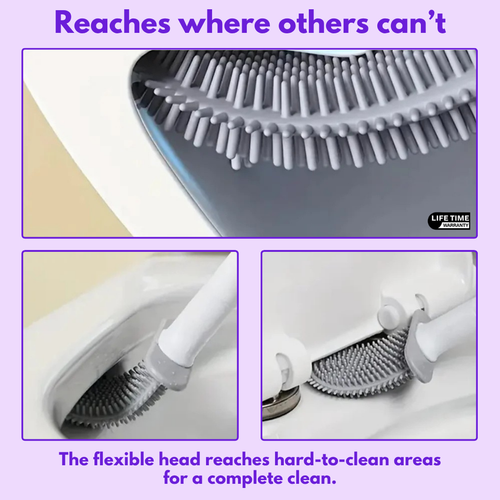 ToiletMate™ | The Effortless Silicone Toilet Cleaning System | Deep Reach, Hygienic No-Drip Design