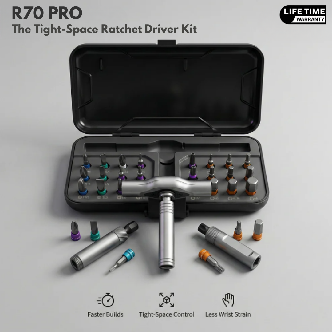 R70 PRO | The Tight-Space Ratchet Driver Kit