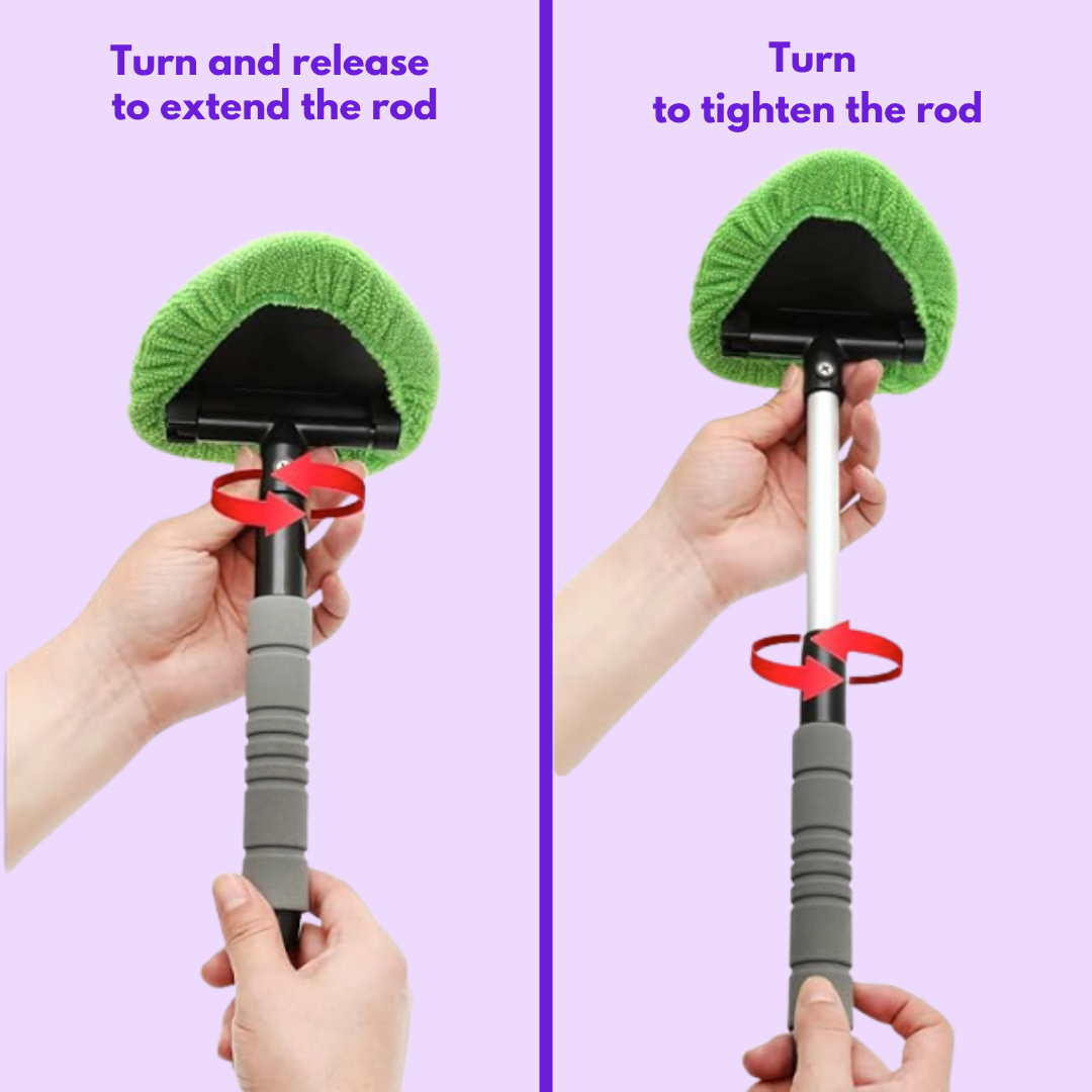 GlassWand™ | The No Effort Tool for Crystal-Clear Windscreens – Ultra Absorbent & Extendable