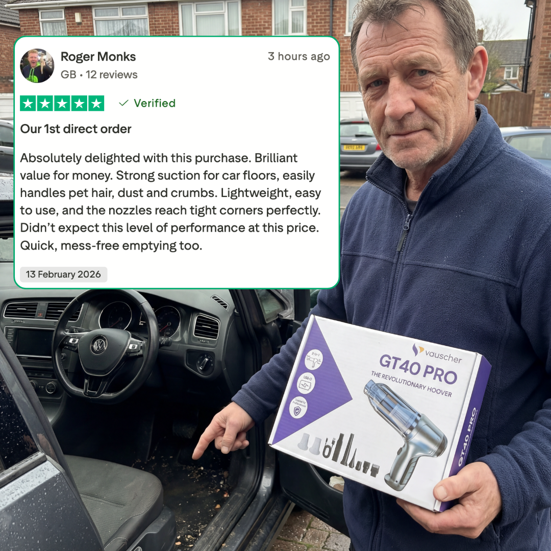 GT40 Pro® Precision Car Vacuum & Air Blower | Trusted by Thousands in the UK