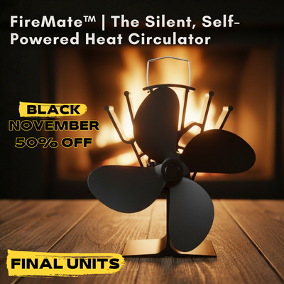 FireMate™ | The Silent, Self-Powered Heat Circulator