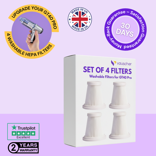 Kit of 4 Washable HEPA Filters for GT40 Pro