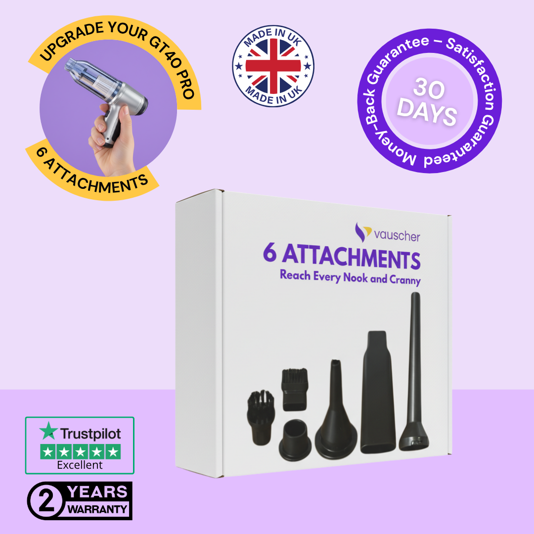 Set of 6 Attachments to Reach any Nook and Cranny for GT40 Pro