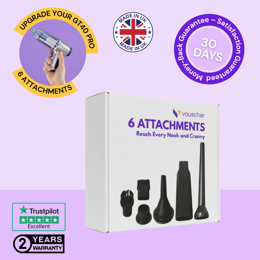 Set of 6 Attachments to Reach any Nook and Cranny for GT40 Pro