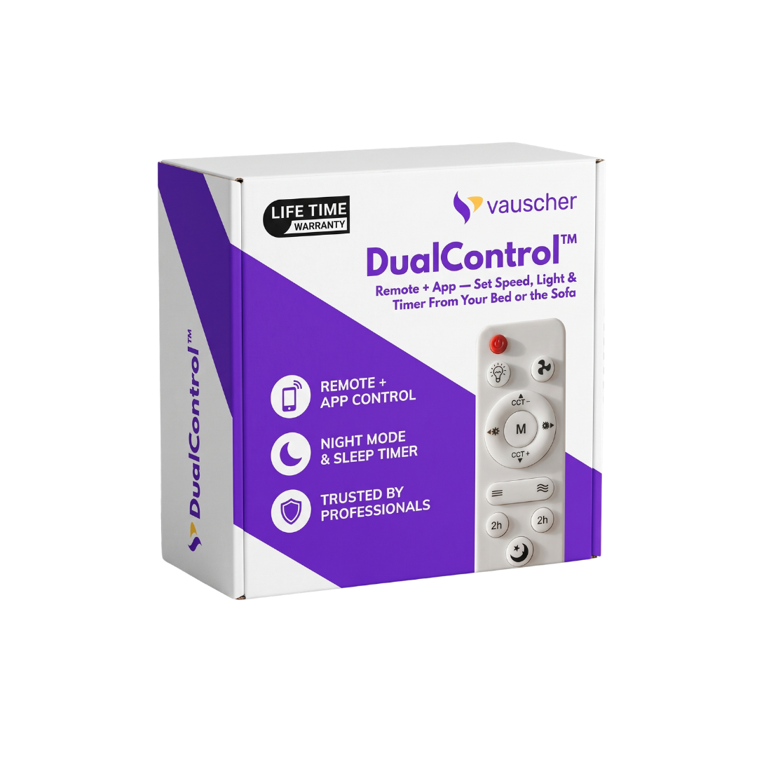 DualControl™ Remote - Set Speed, light and timer from your bed or your sofa