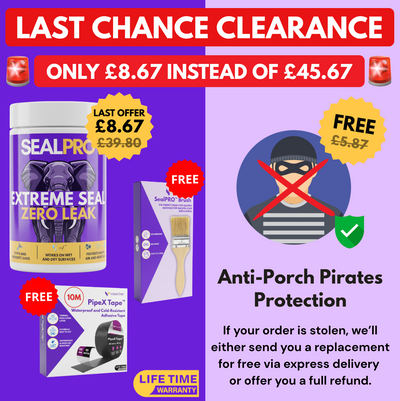SealPRO™ | Transparent Waterproof Anti-Leak Resin + Anti-Porch Pirates Protection