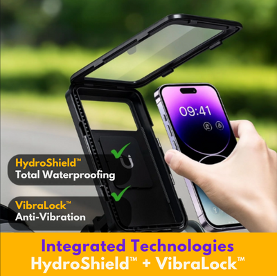 M7 Lock™ | Universal 360° Waterproof Phone Mount for Bikes, Motorcycles & Scooters