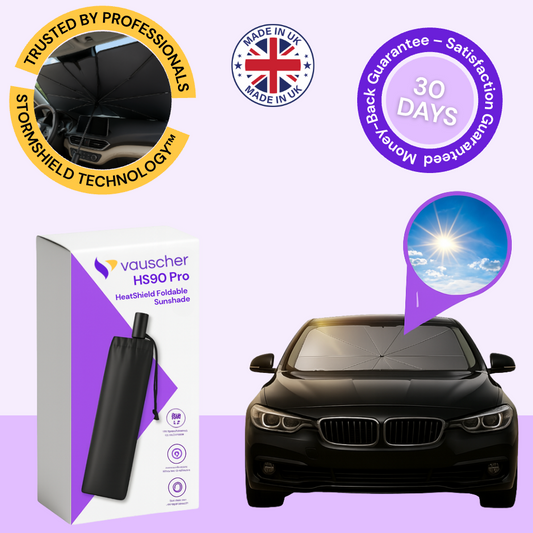 HS90 Pro HeatShield Foldable Sunshade ~ Trusted by thousands in the UK