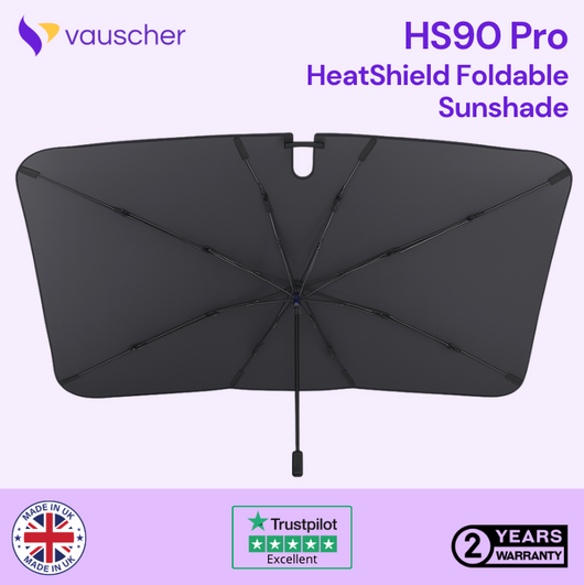 HS90 Pro HeatShield Foldable Sunshade ~ Trusted by thousands in the UK
