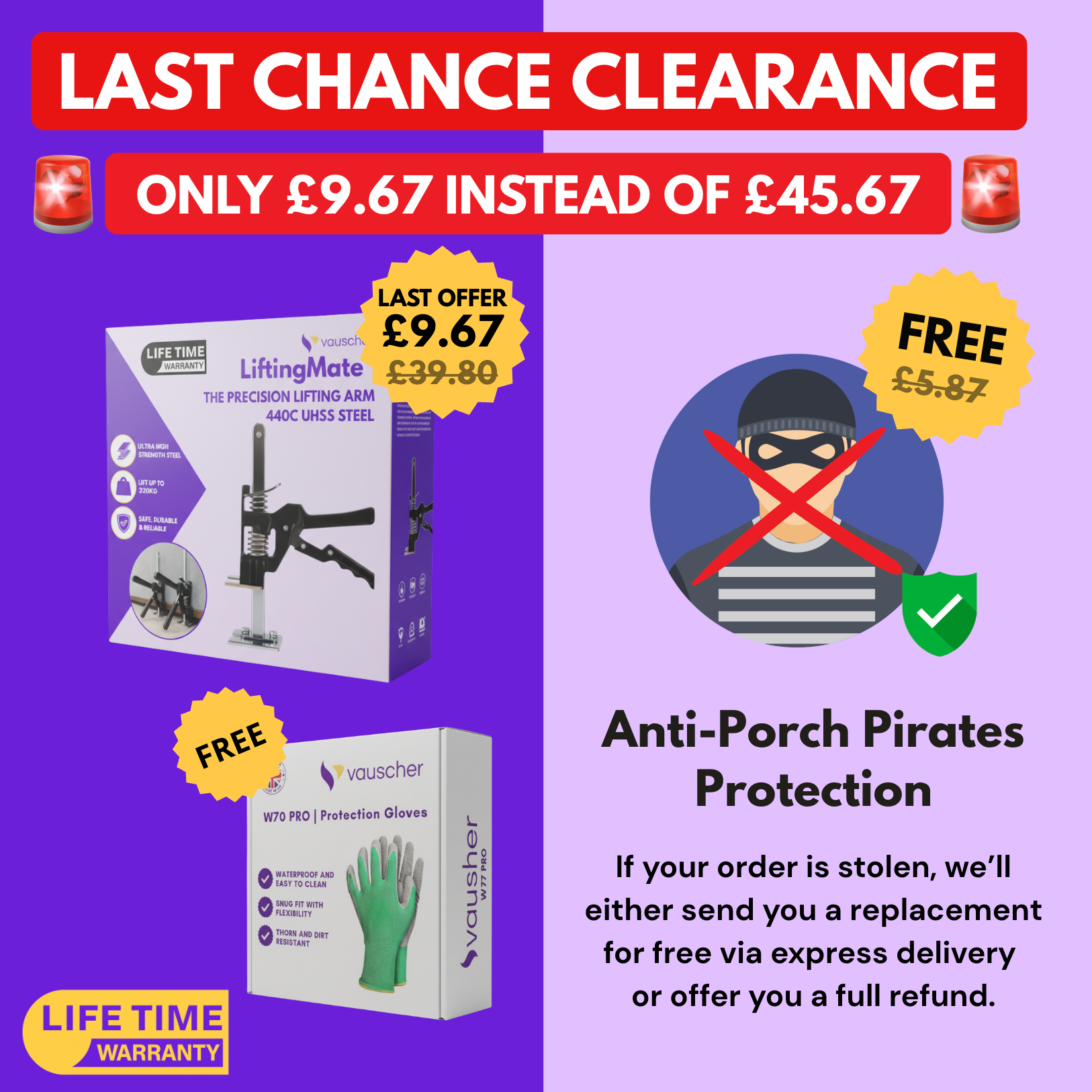 LiftingMate™ | The Precision Lifting Arm + Anti-Porch Pirates Protection