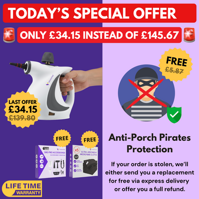 S90 PRO | All-In-One Home Steam Cleaner + Anti-Porch Pirates Protection