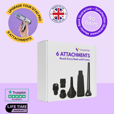 Set of 6 Attachments to Reach any Nook and Cranny for GT40 Pro®