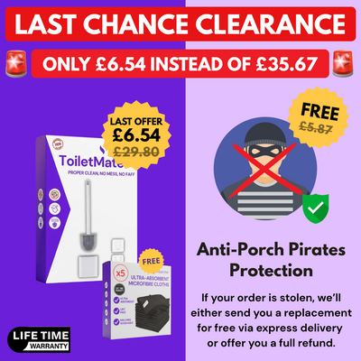 ToiletMate™ | The Effortless Silicone Toilet Cleaning System + Anti-Porch Pirates Protection