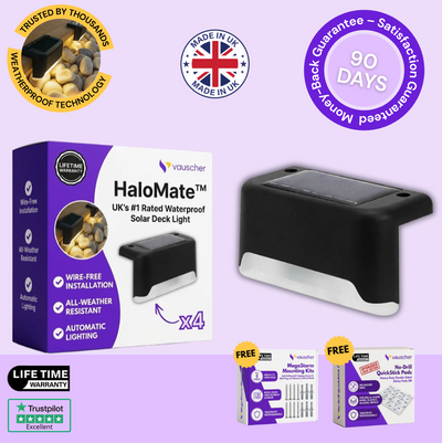 HaloMate™ | UK’s #1 Rated Weatherproof Solar Deck Light