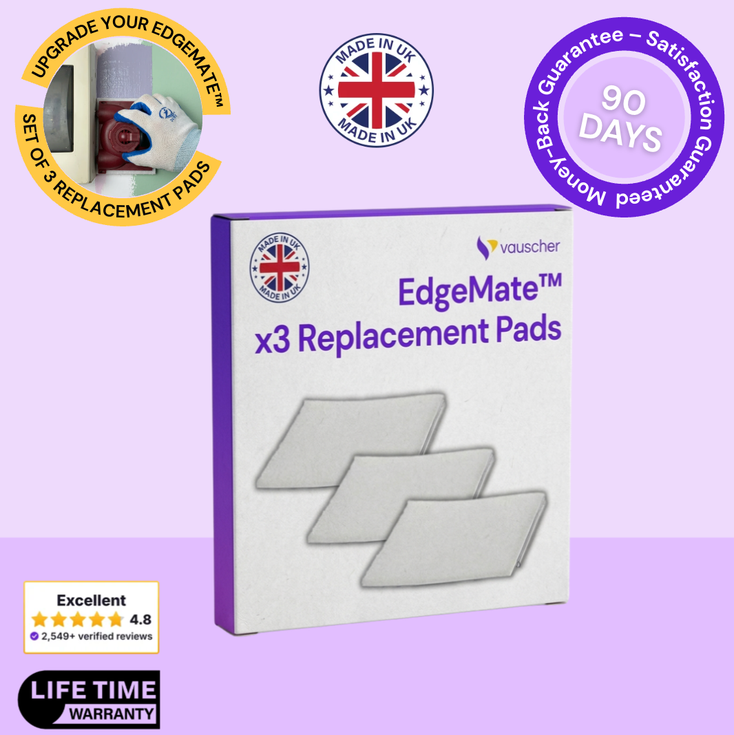 Kit of 3 washable replacement pads for EdgeMate in their box