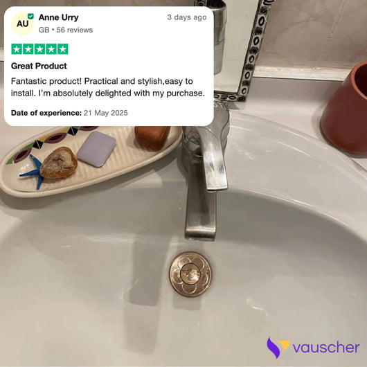 AquaStop ~ Pop-up Drain Stopper Prevents Hair Clogs in Bath & Shower