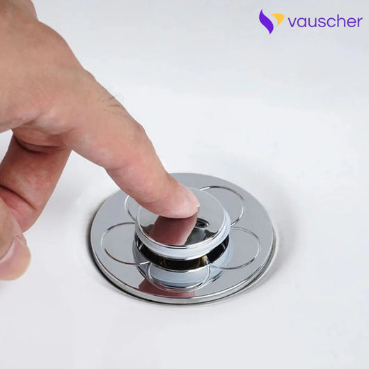 AquaStop ~ Pop-up Drain Stopper Prevents Hair Clogs in Bath & Shower