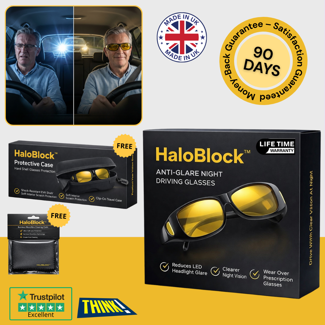HaloBlock™ | Anti-Glare Night Driving Glasses