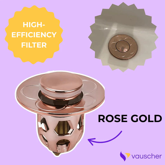 AquaStop ~ Pop-up Drain Stopper Prevents Hair Clogs in Bath & Shower